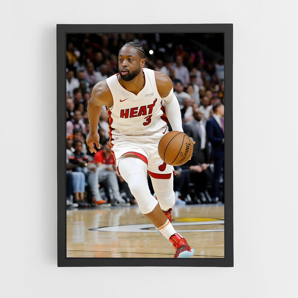 Poster Dwyane dans le Flow – affiche Basketball (vue 2)